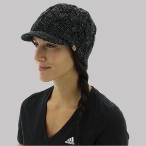 Adidas Crystal‎ Colorado Brimmer Hat Cap Fitted Adult Black Onix Onesize Knit